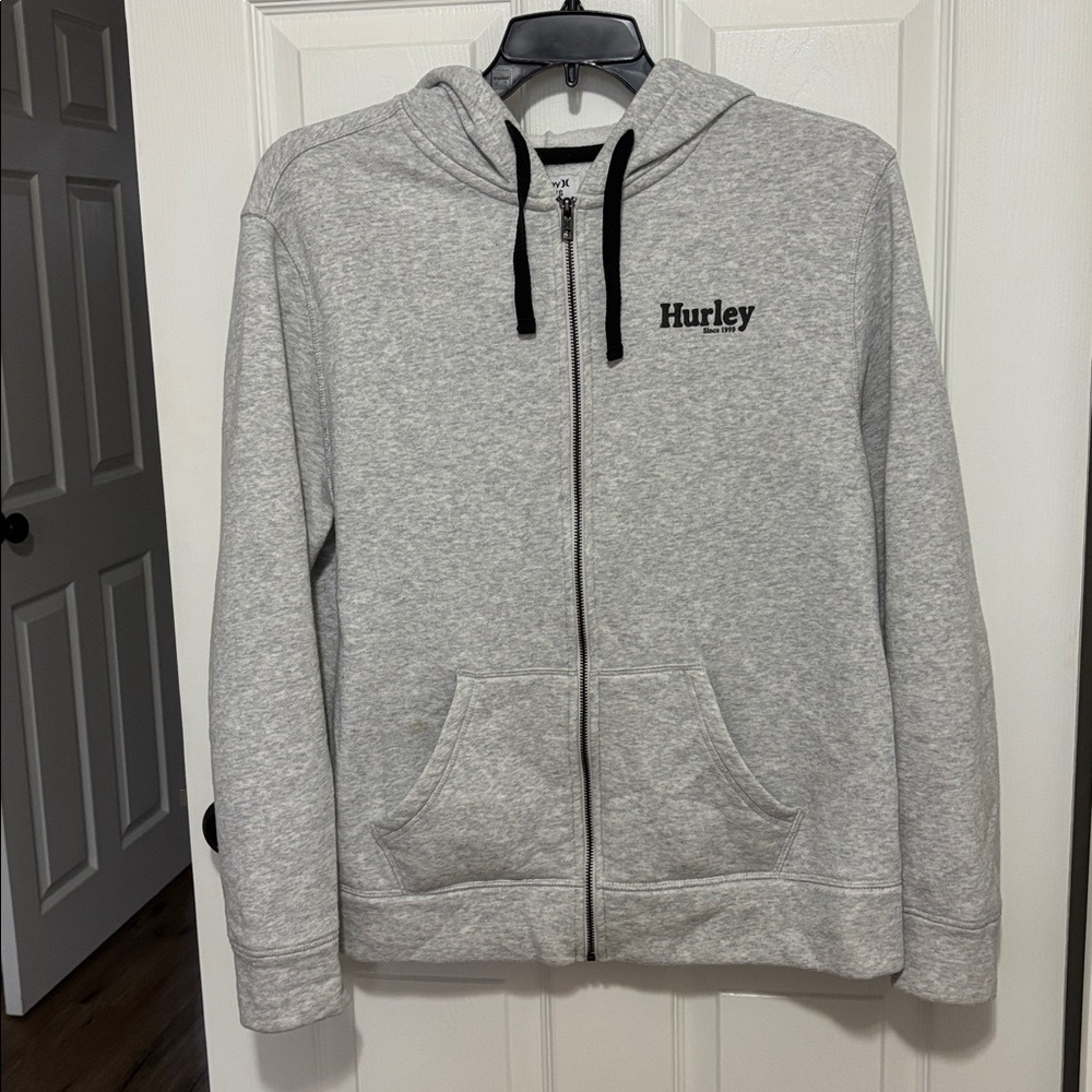 Hurley Rise & Jam CVC Fleece Full Zip Hoodie Gray